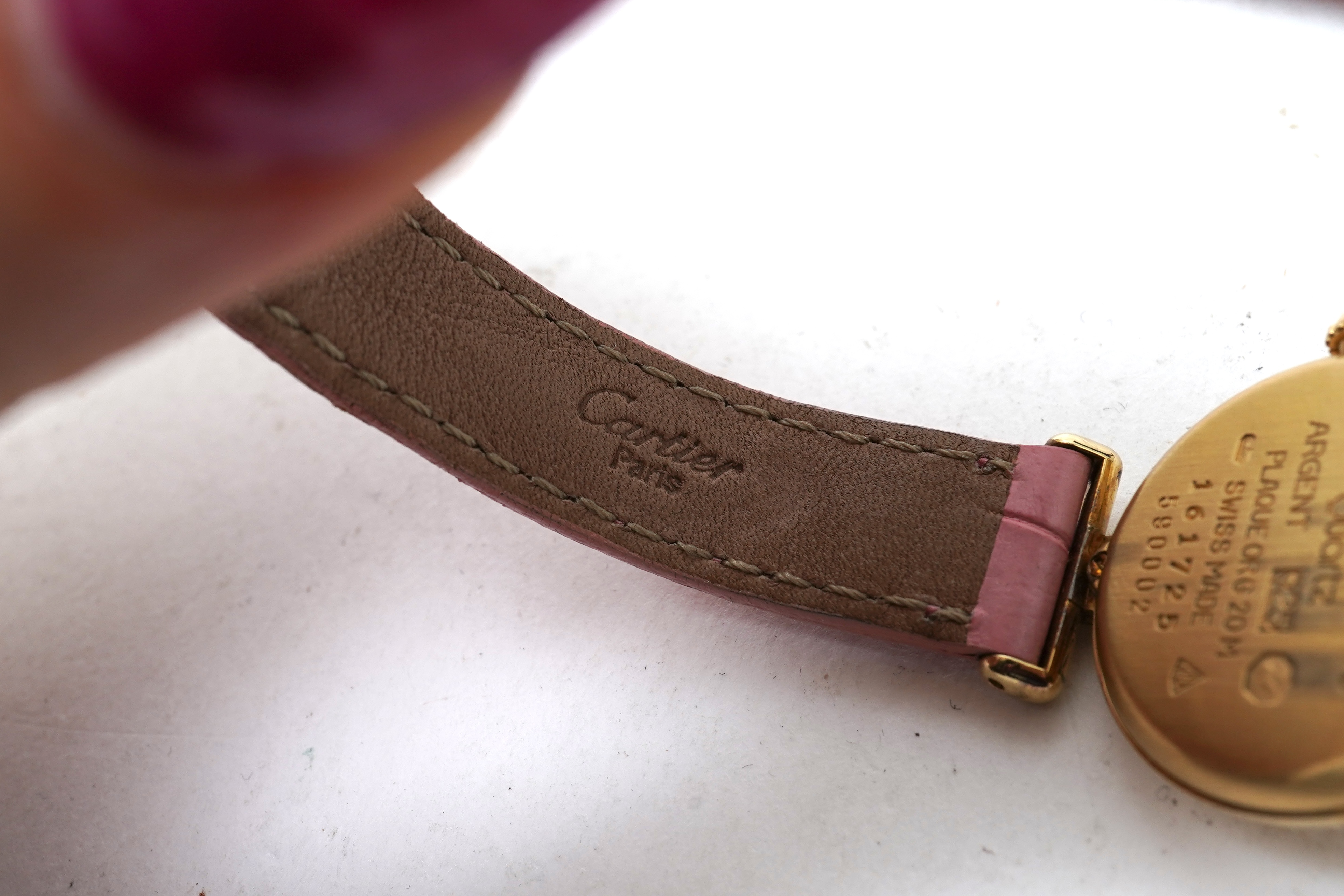 Cartier, a lady's silver gilt 'Must de Cartier Colisée' wristwatch, ref. 590002